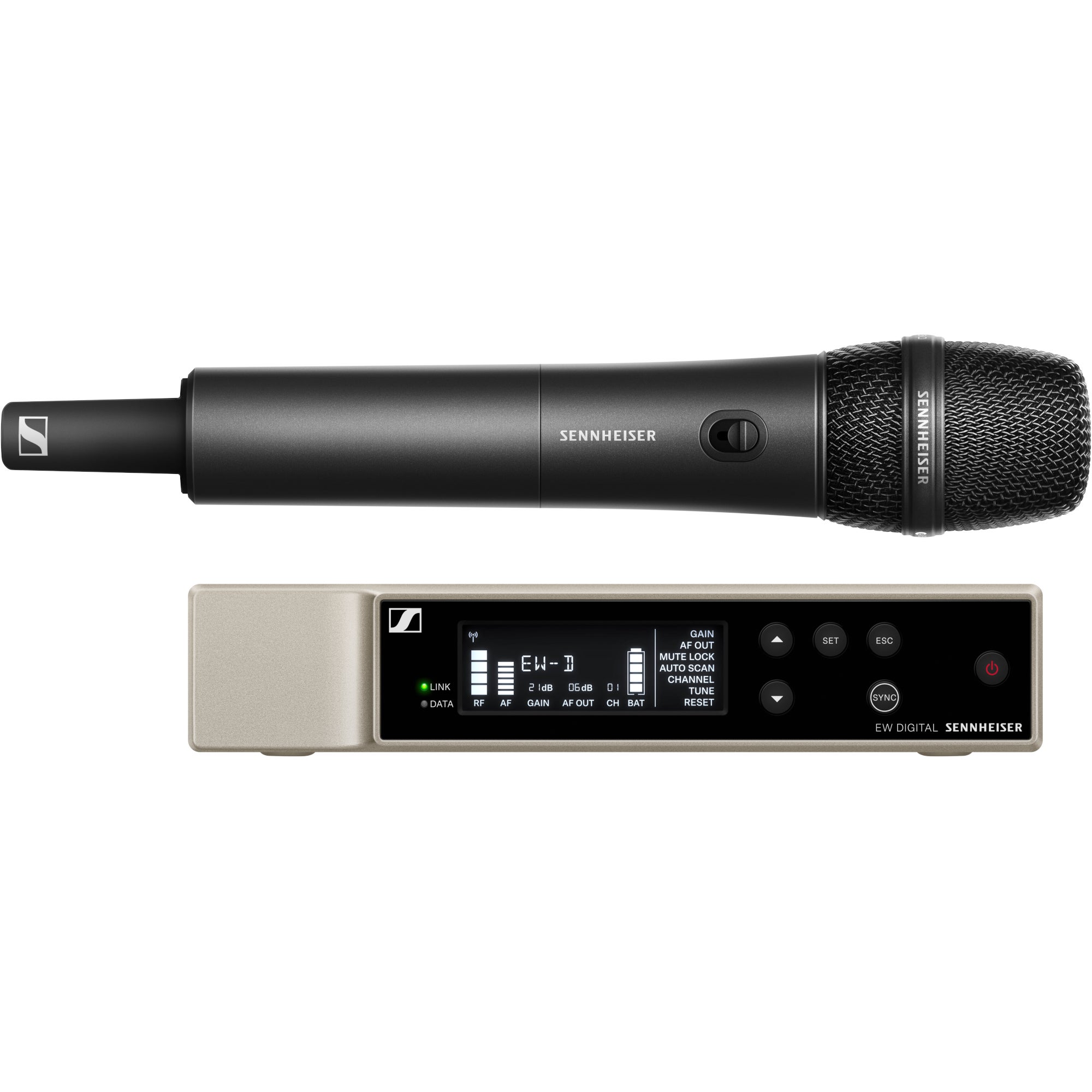 Sennheiser 4 x EW-D 835-S Set R1-6 + EW-D ASA + 2 x ADP UHF draadloze handheld set (520-576 MHz)