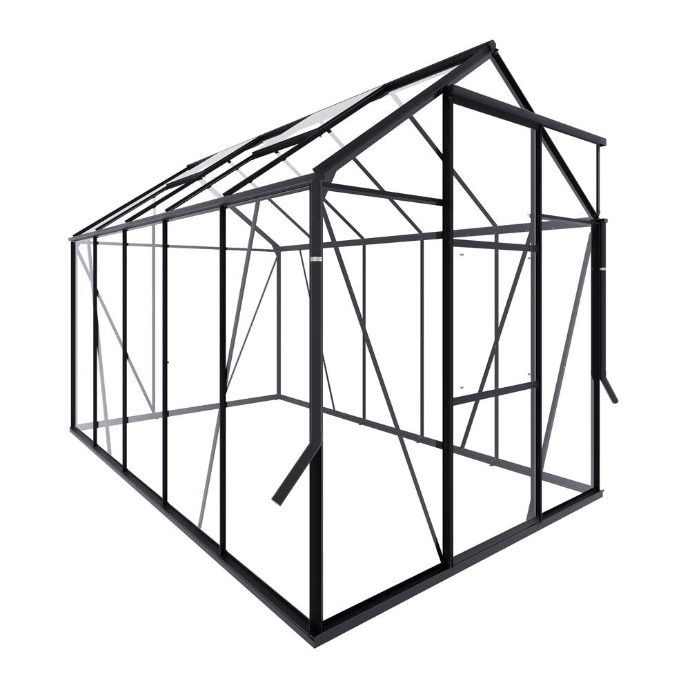 Royal Well Kate III - Tuinkas - zwart - 217x192x314 cm - Veiligheidsglas