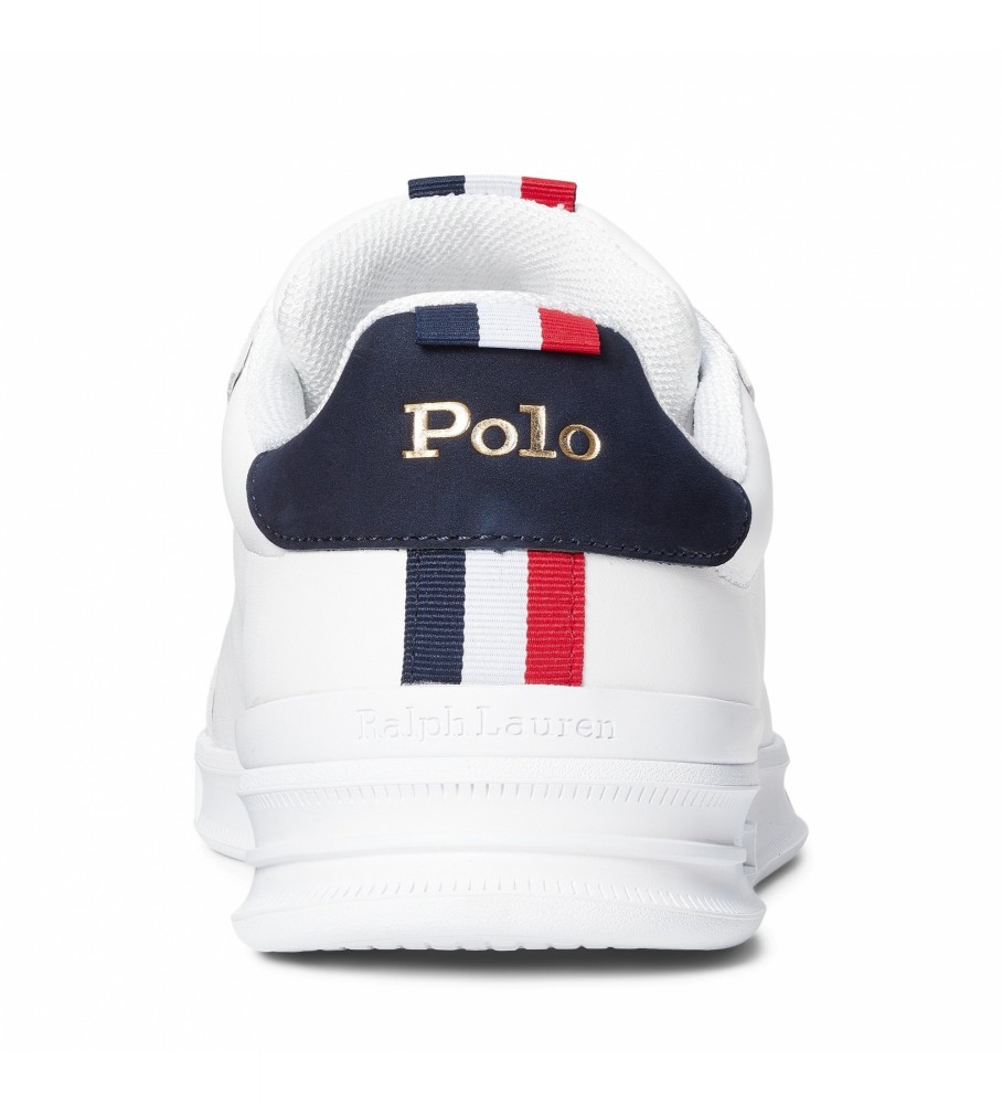 Tênis Ralph Lauren Heritage Court II de couro, branco
