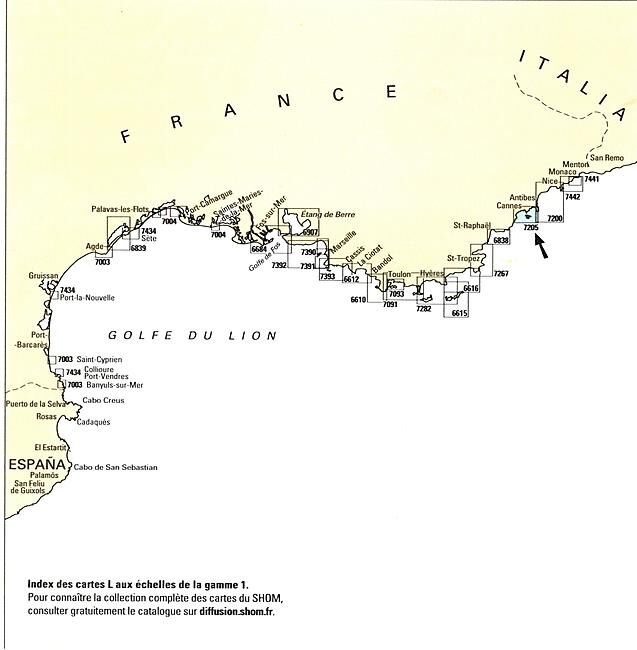 EPSHOM - 7205L GOLFE DE LA NAPOULE