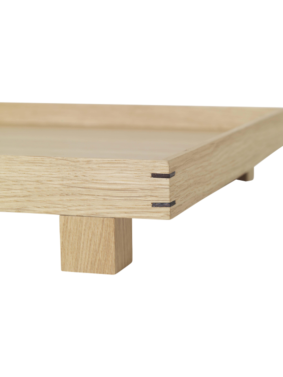 Ferm Living Bon Wooden dienblad small gerookt eiken