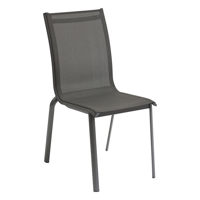Ensemble table de jardin extensible FOLYA + 4 chaises AXANT Graphite