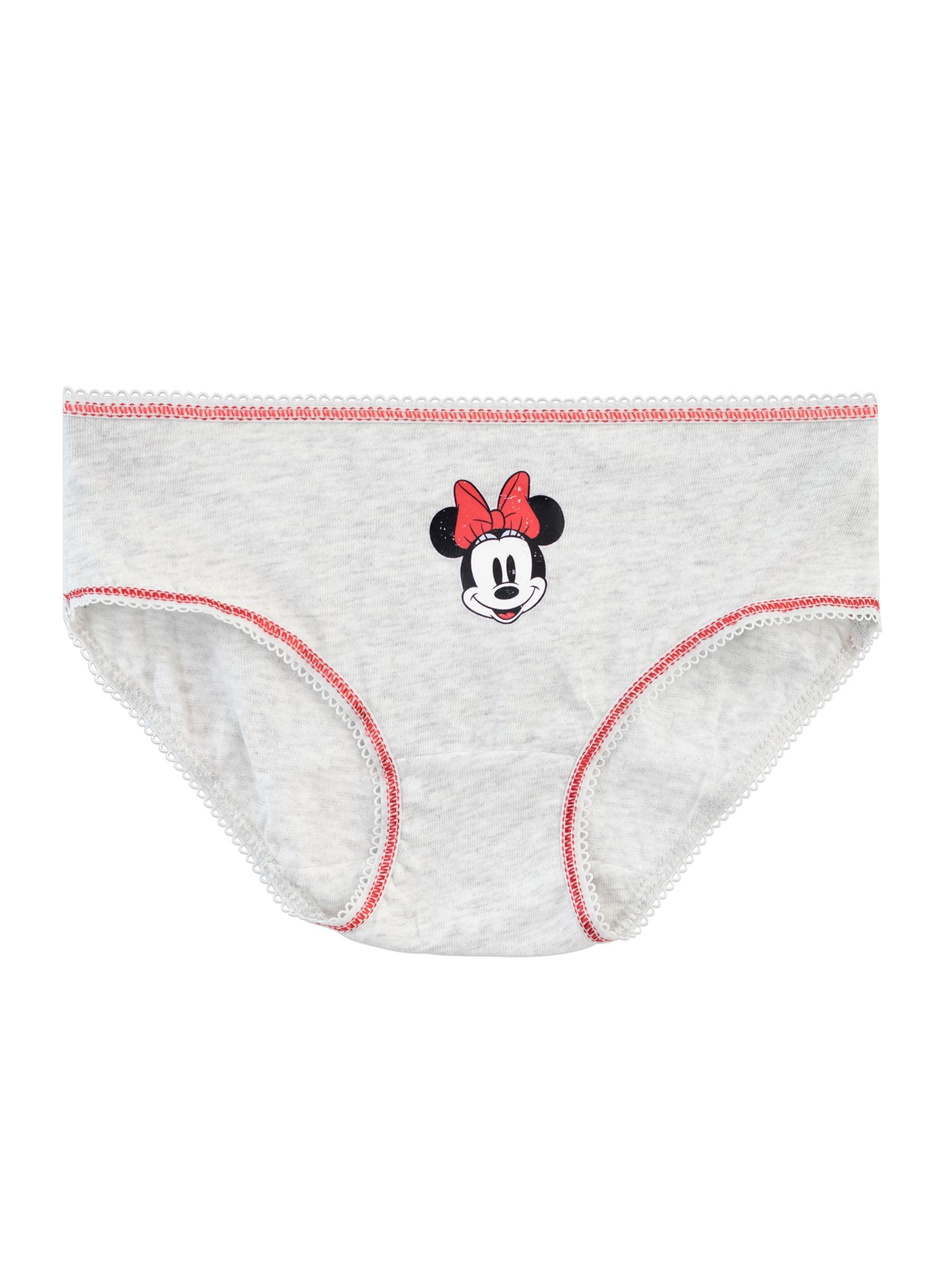 Character Minnie Mouse 100% Cotton Briefs 5 Pack