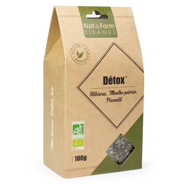 Chá de ervas desintoxicante orgânico Nat & Form 100g