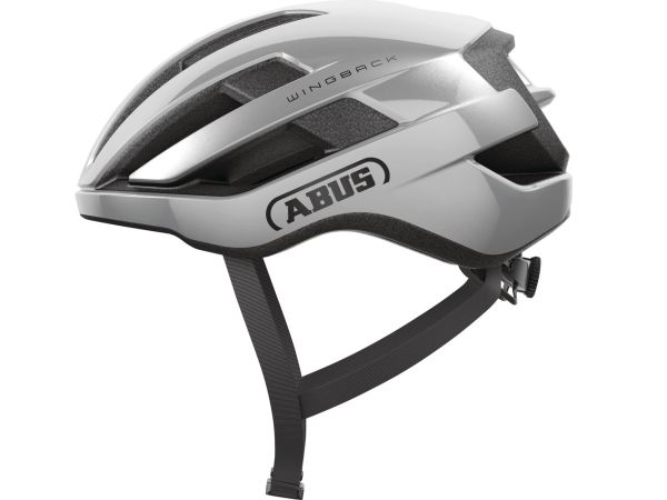 Abus WingBack Cykelhjelm, Gleam Silver