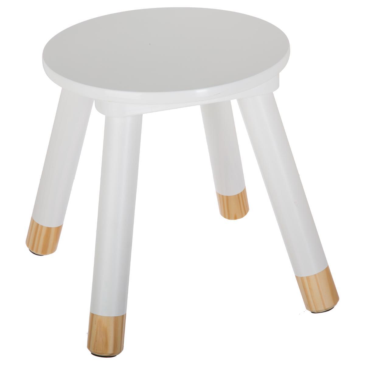 TABOURET DOUCEUR BLANC