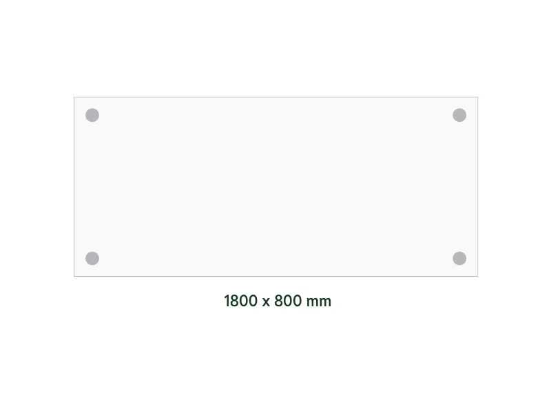 Skrivebord DNA 1800x800mm lys grå bordplade