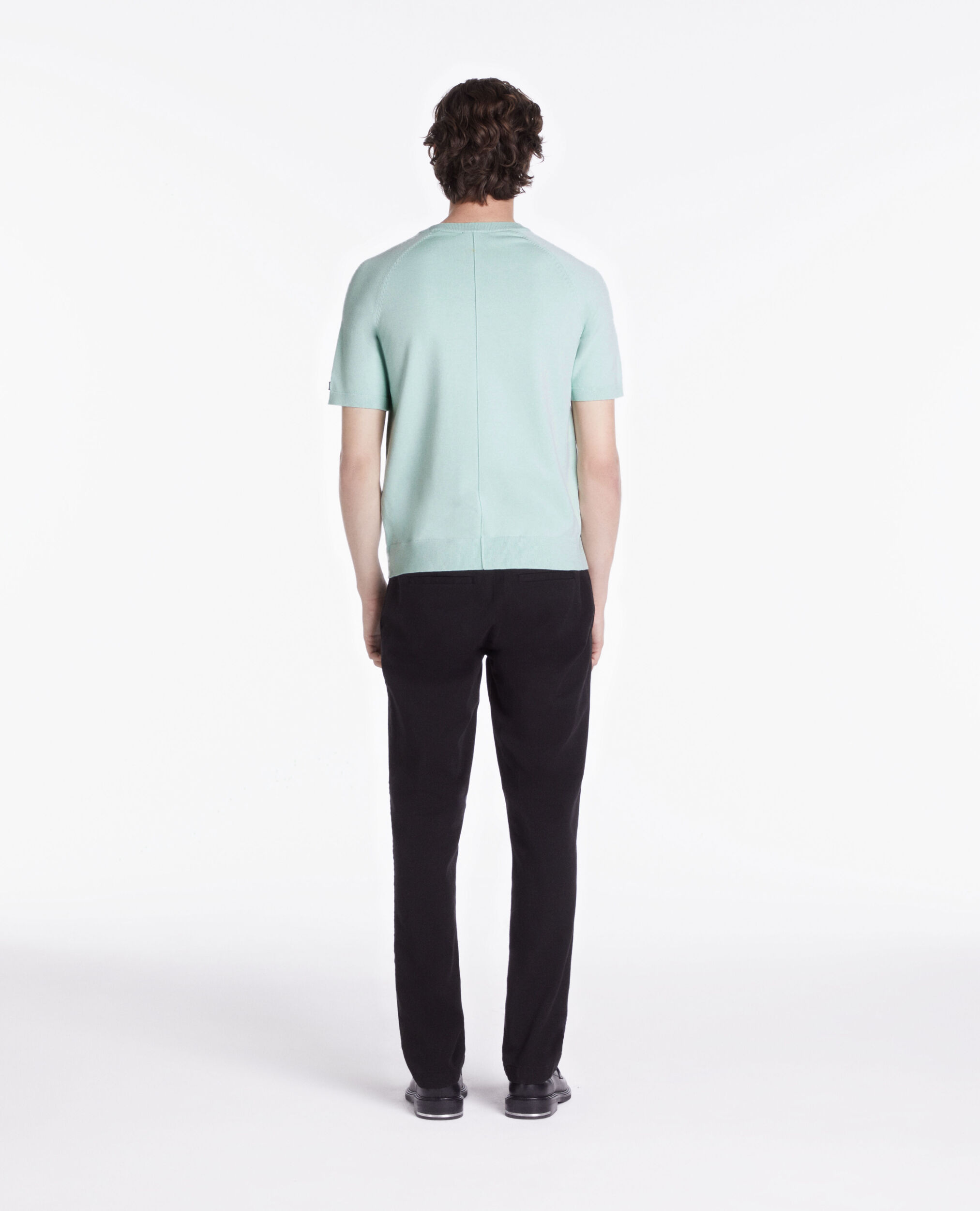 T-shirt vert en maille