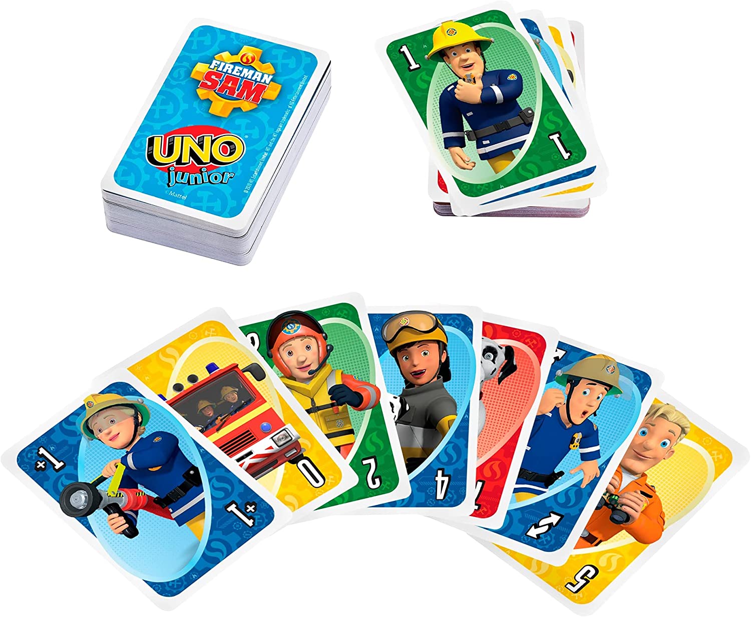 Mattel - UNO - Feuerwehrmann Sam Kartenspiel Gesellschaftsspiel