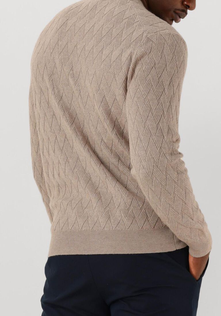 beige gentiluomo trui round ls