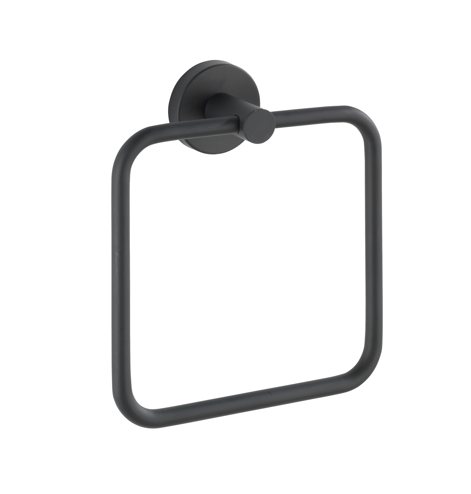 Wenko Bosio handdoekring RVS zwart mat