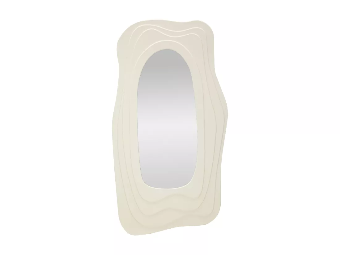 Miroir mural blanc 90x4x165 cm.