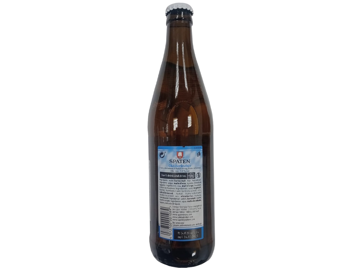 CERVEJA ESTRANGEIRA SPATEN OKTOBERFEST 0.5L
