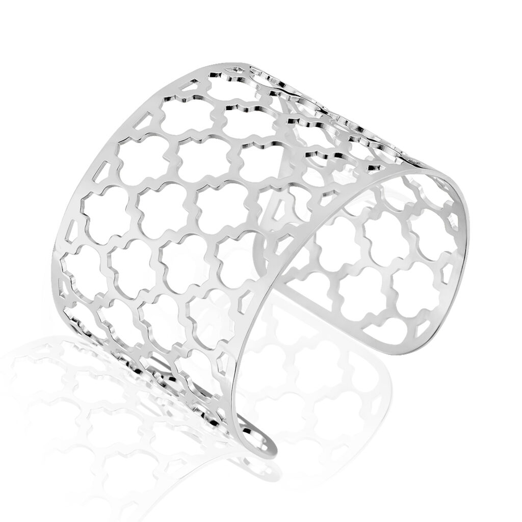 Bracelet Manchette Nevenka Acier Blanc