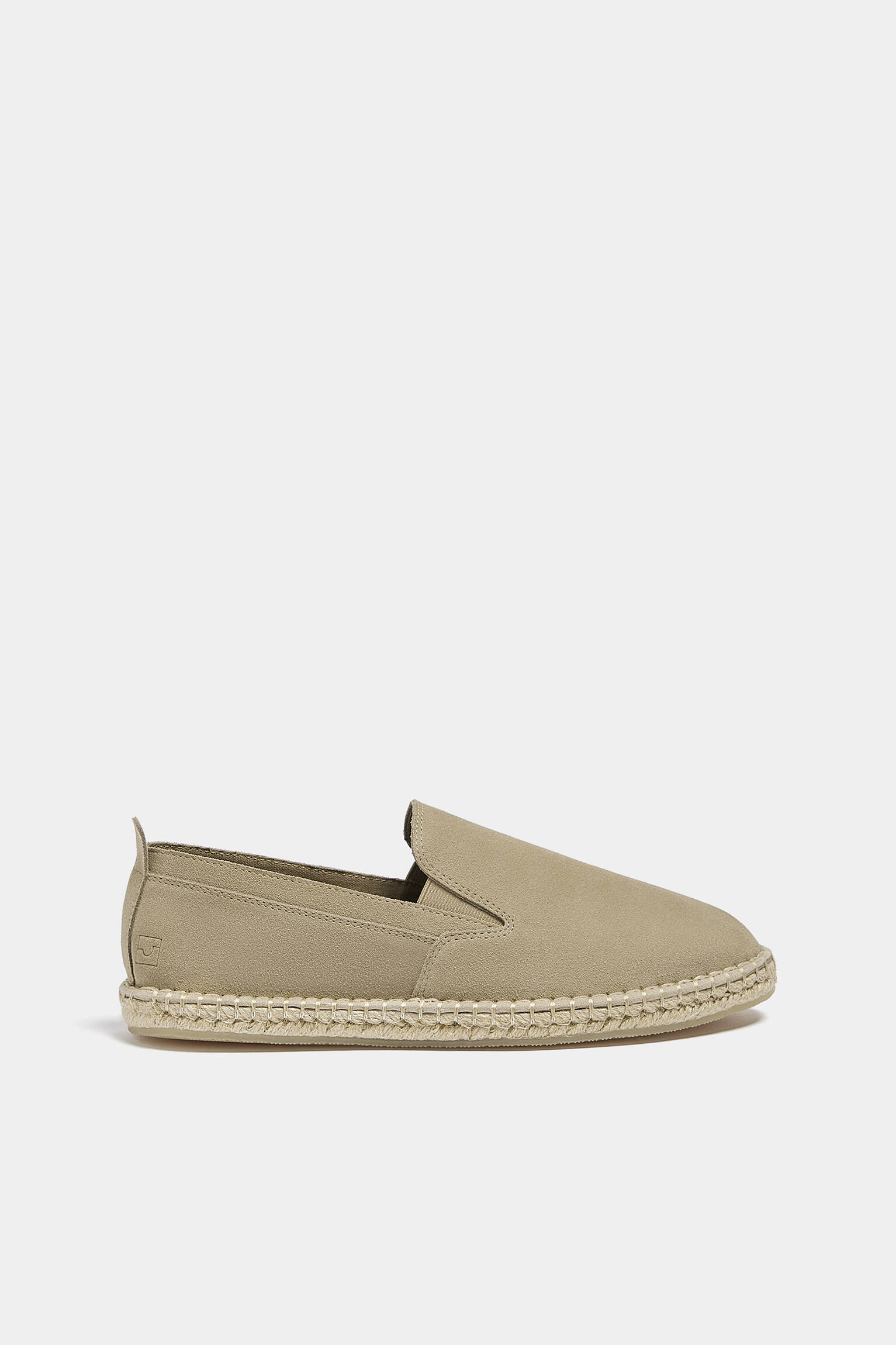 ESPADRILLE DE COURO EM CAMURÇA - TAUPE