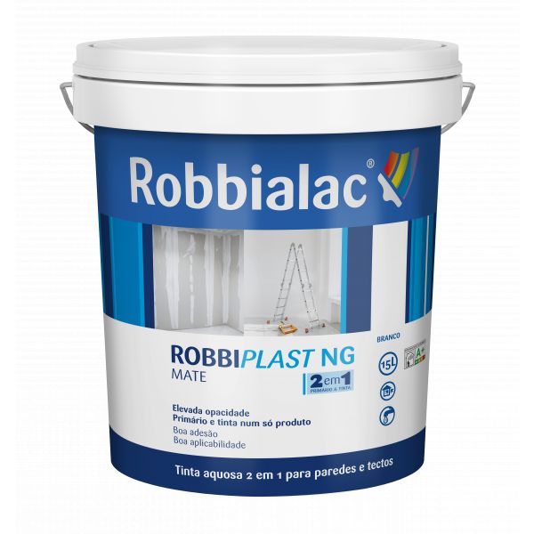 Robbialac Robbiplast Ng Tinta 2 em 1 Branco 15L