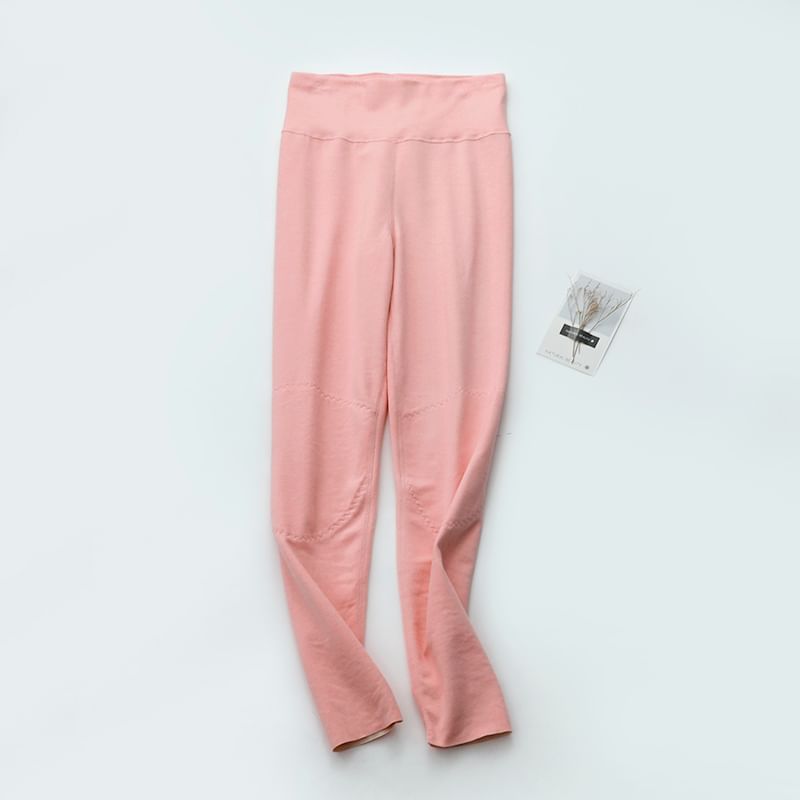 Finlies - Matching effen fleece-gevoerde leggings (verschillende ontwerpen)