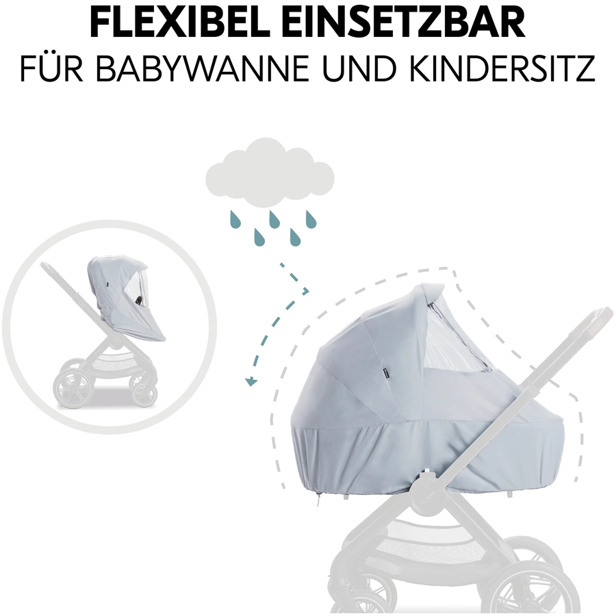 hauck Regenschutz Walk N Care Grey