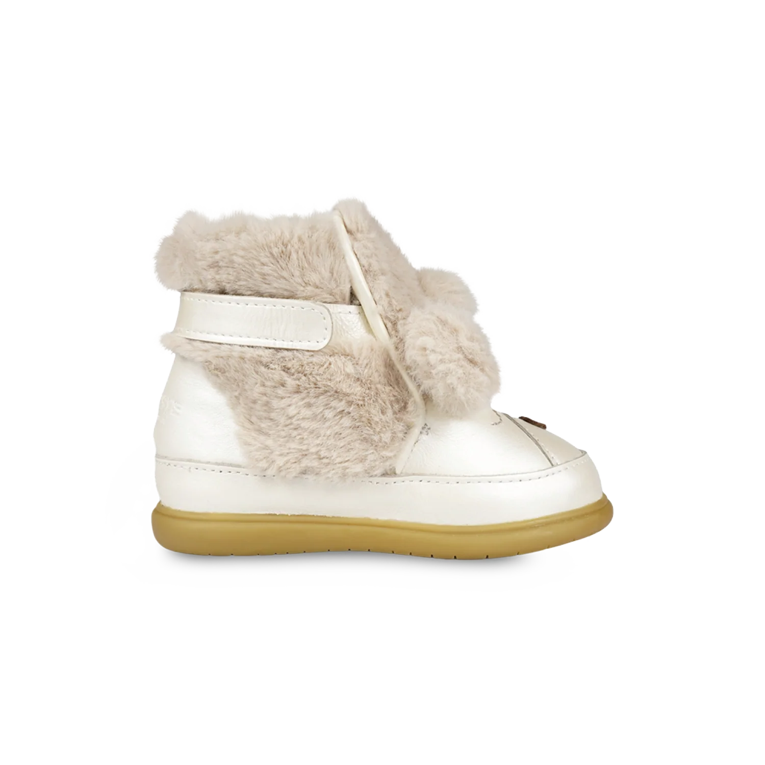 Dubu Exclusive Shoes | Poodle | Off White Metallic Leather