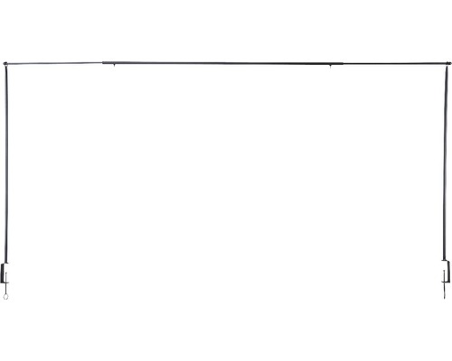 Tafeldecoratiehanger, decoratiestang 117-210 x H 110 cm, zwart