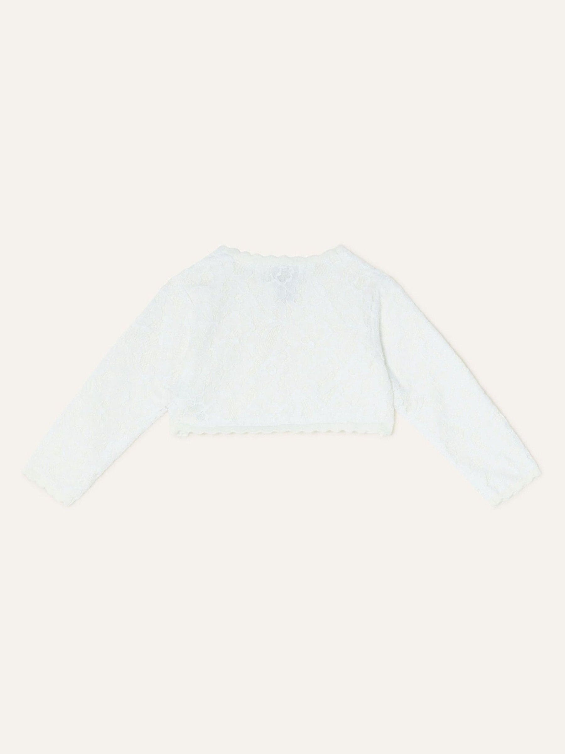 Monsoon 100% katoenen babyvest met kant