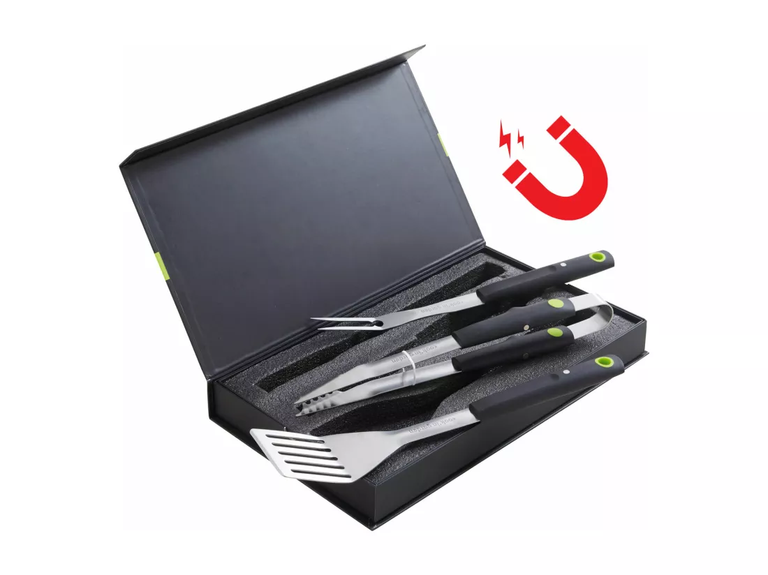 Coffret de 3 accessoires aimantés pour barbecue - COOK'IN GARDEN