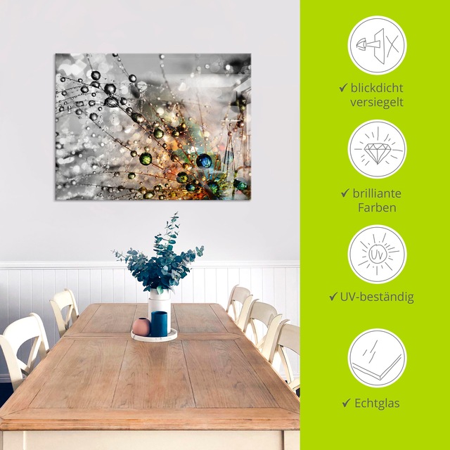 Artland Glasbild »Farbenfrohe Natur« Blumen 1 Stk. tlg. in verschiedenen Grössen