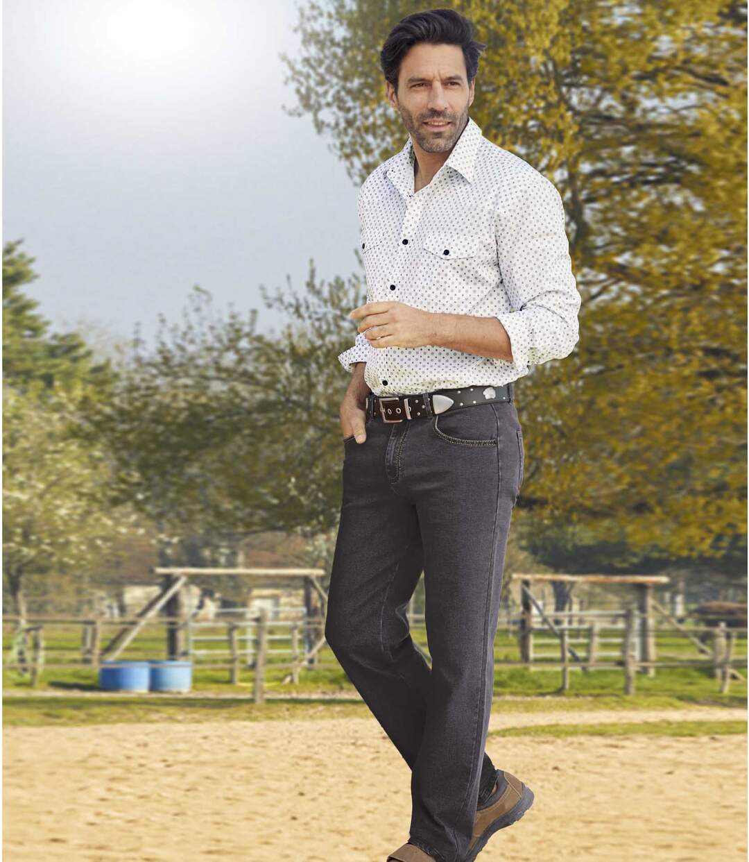 Jean Regular Stretch Confort Brown