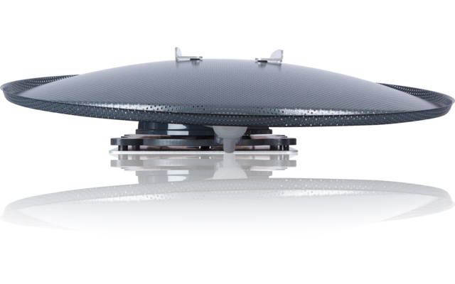 Alden Onelight@ 60 HD EVO vollautomatische Satellitenanlage Platinium inklusive LTE Antenne und A.I.O. Smart TV mit integrierter Antennensteuerung