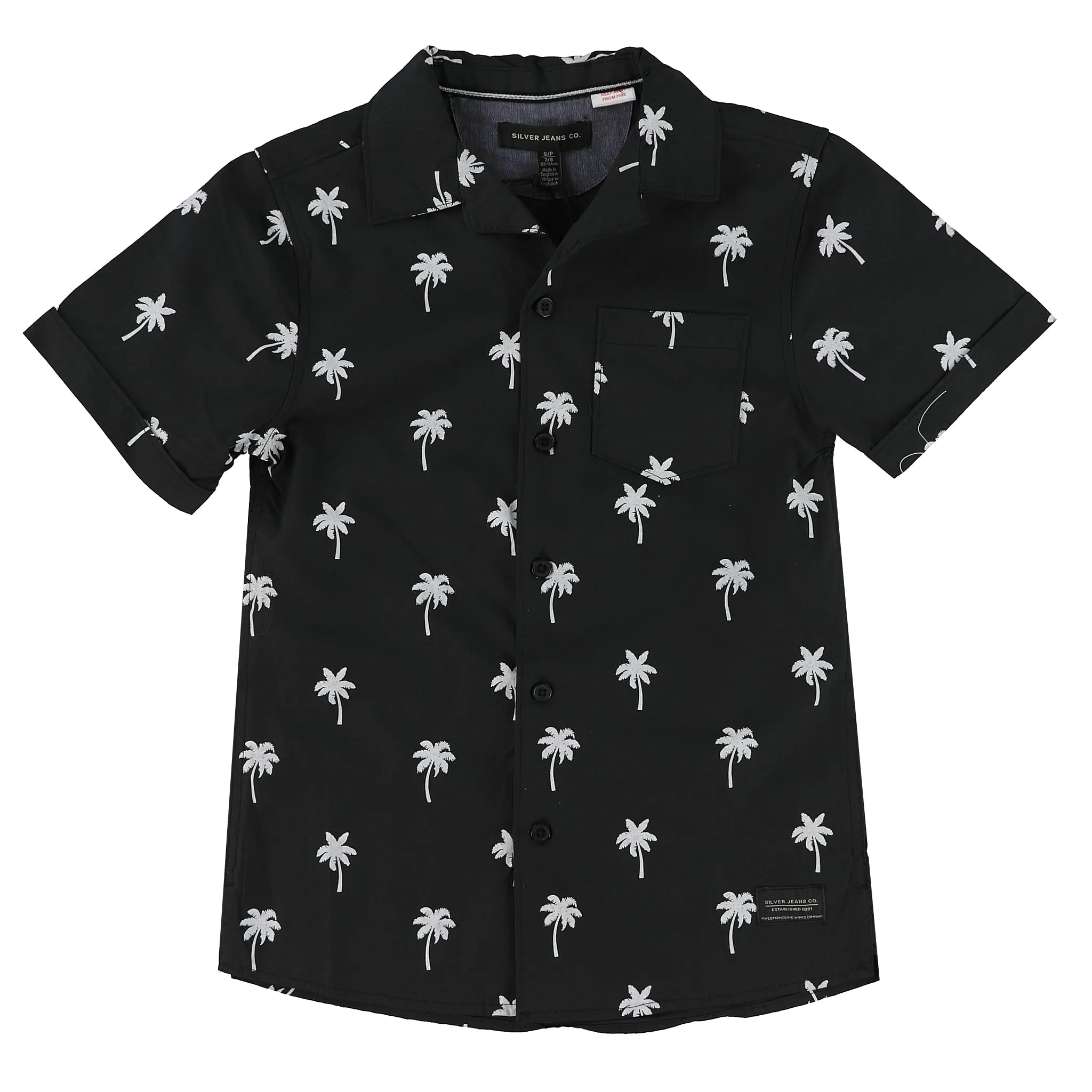 Silver Jeans Chemise Imprimé Palmier 7-16ans