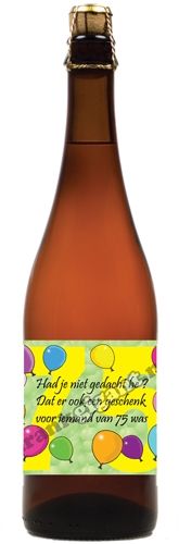 75 jaar Blond Bier 75 cl