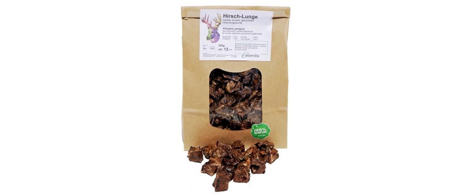 Kausnack Hirschlungenwürfel, 200 gLeckerer Belohnungshappen, 100% Hirsch