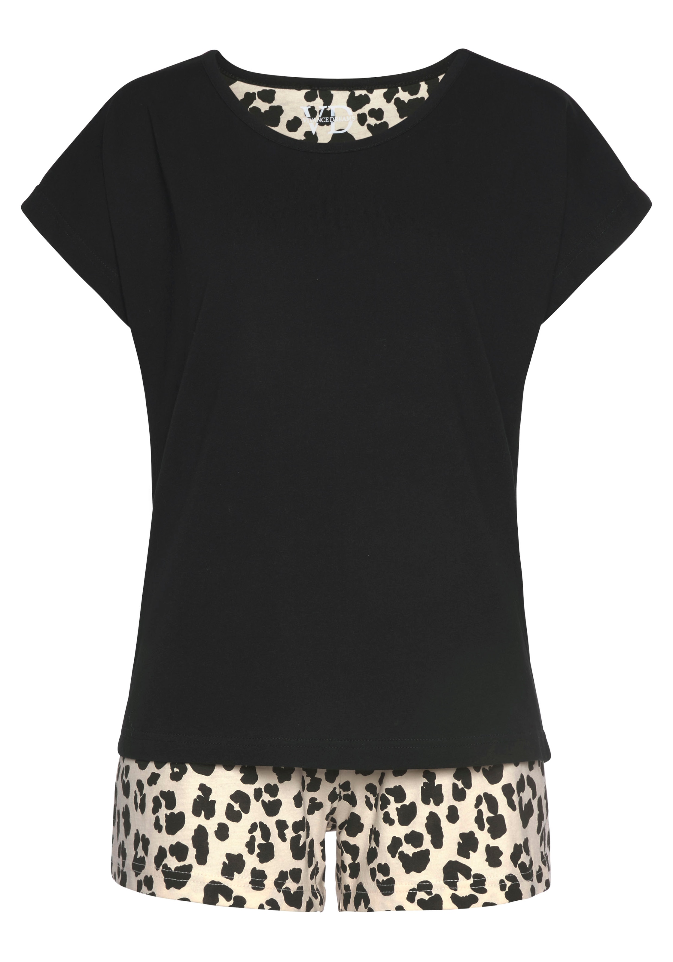 Vivance Dreams Shorty Packung, 2 Stück, 4 Stk. tlg., mit Animal-Print