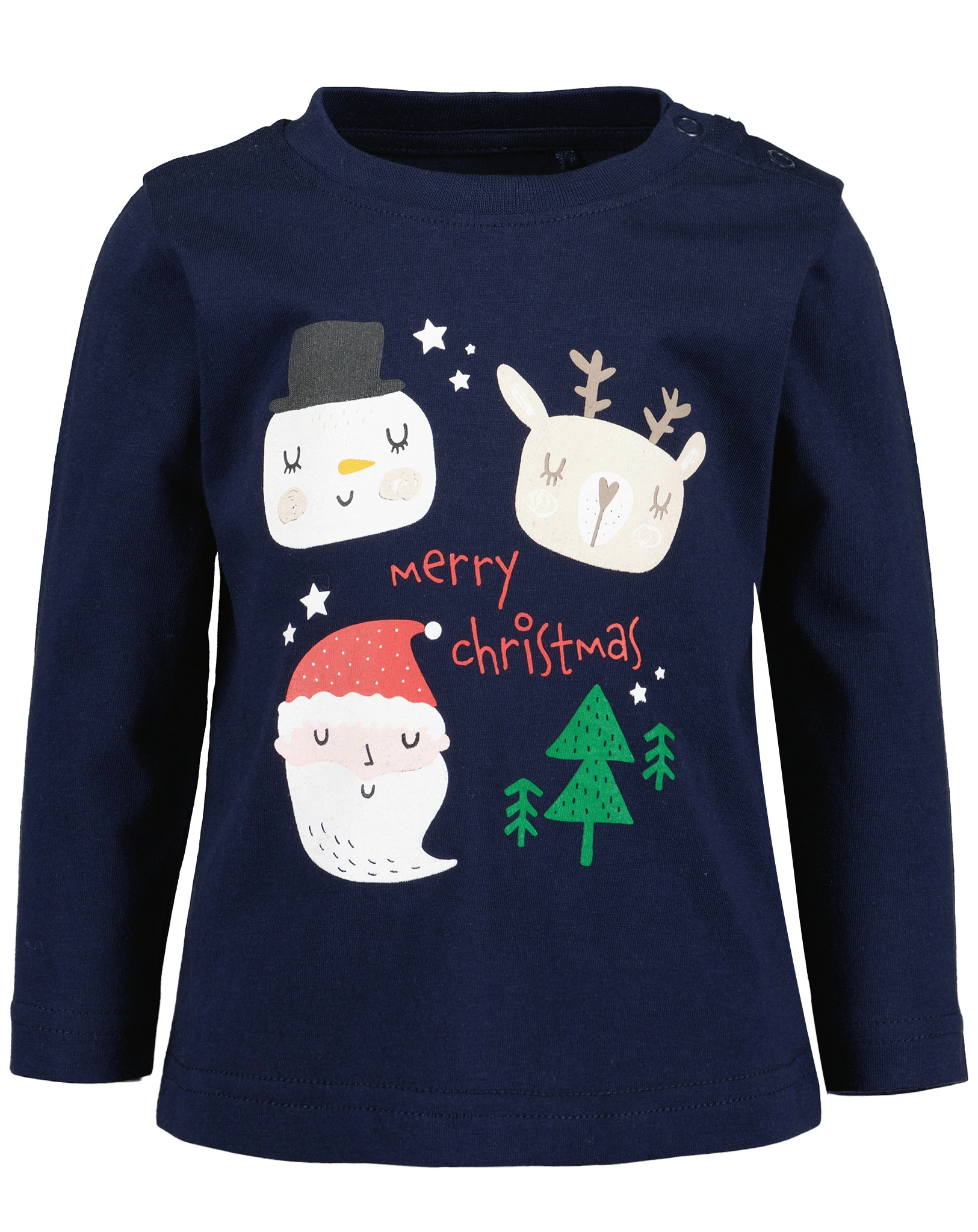 Langarmshirt CHRISTMAS CREW in ultramarin