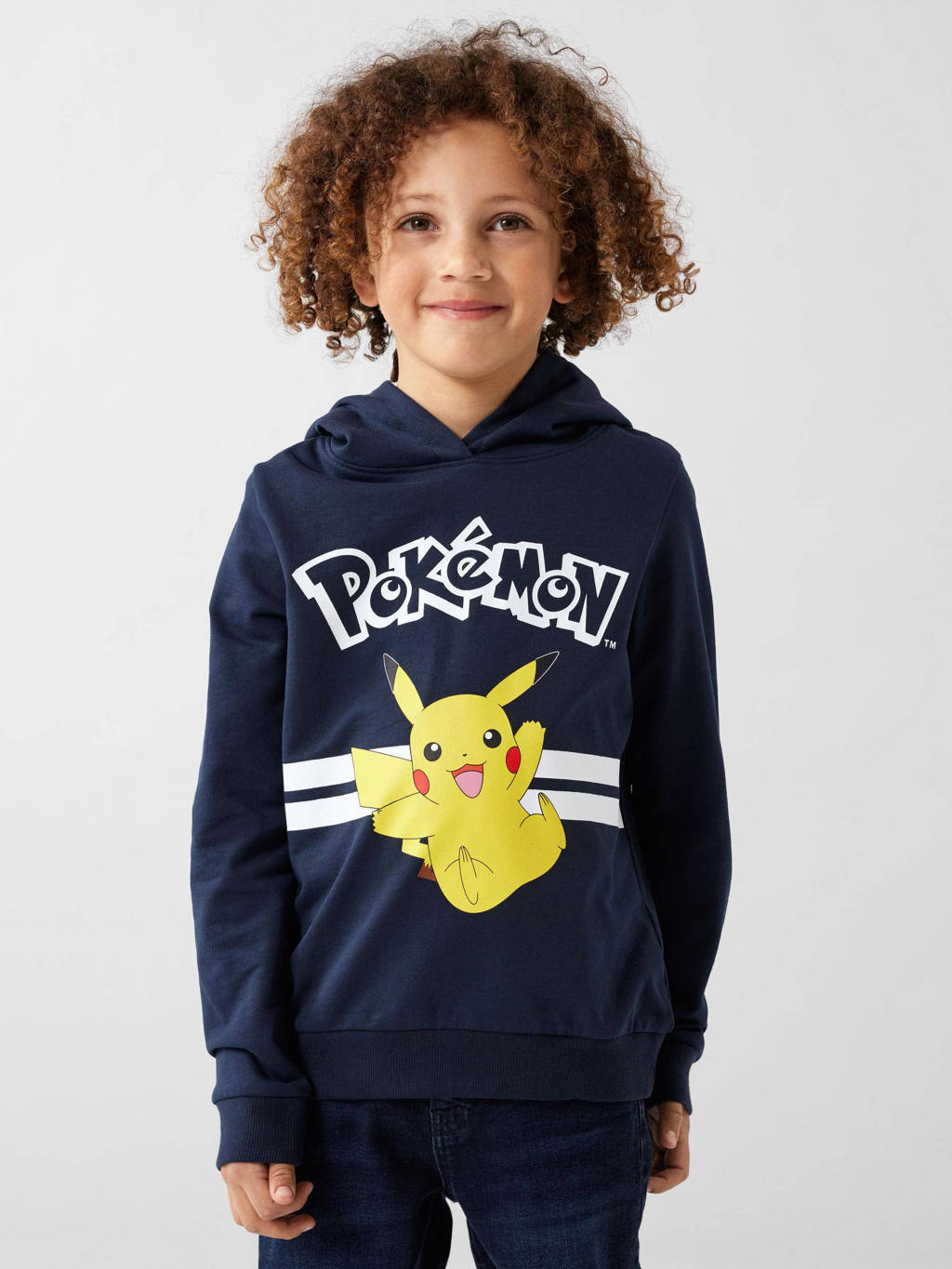 NAME IT Pokemon hoodie NKFJU met printopdruk donkerblauw