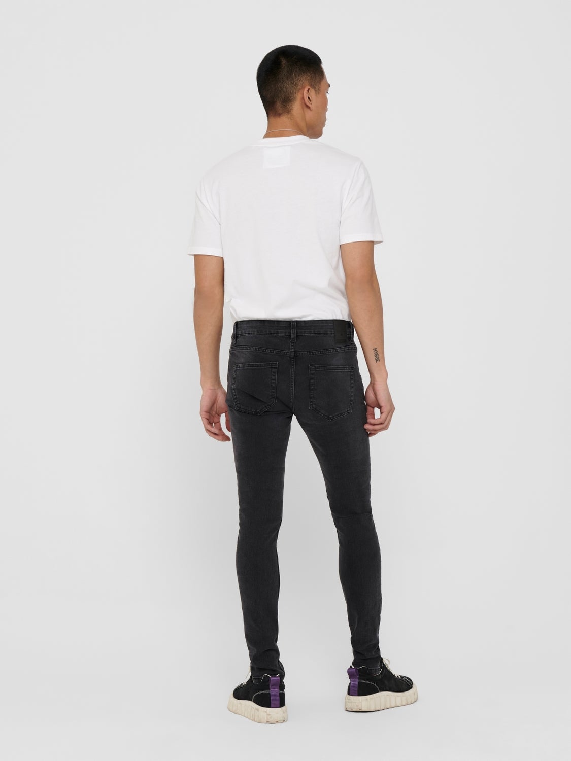 ONSWARP Mittlere Taille Skinny Fit Jeans Grey Denim