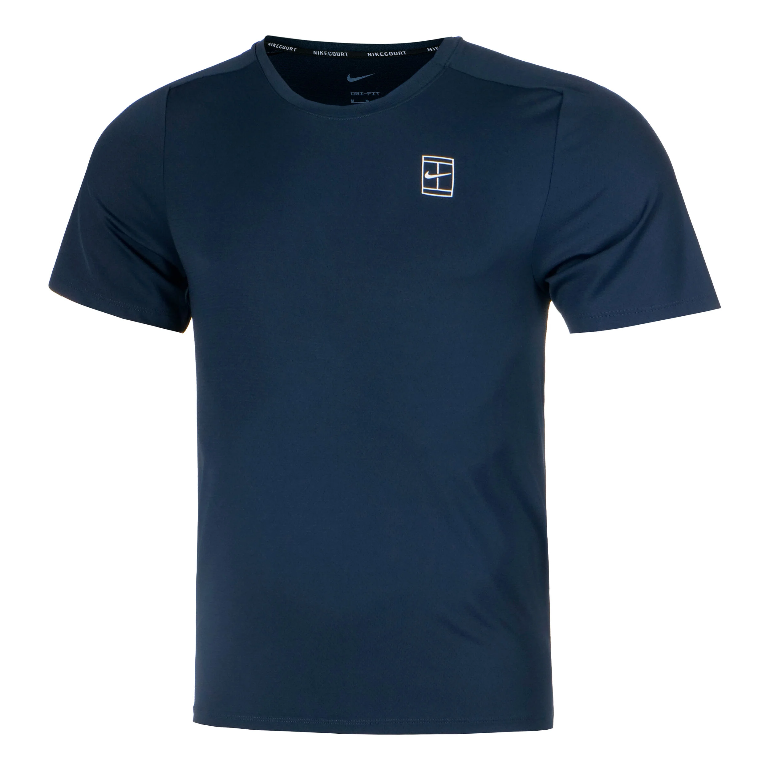 Nike Court Dri-Fit Advantage T-shirt Hommes - Bleu Foncé , Blanc