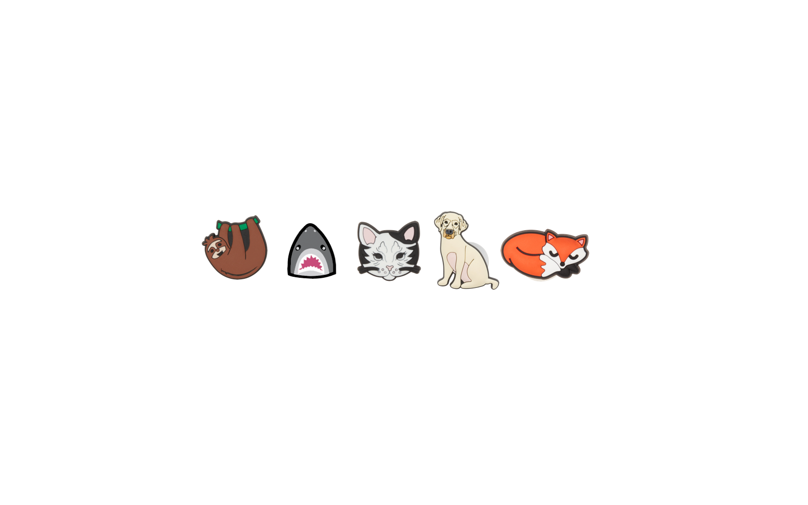 Crocs Jibbitz Animal Lover Schuhanstecker 5er-Pack