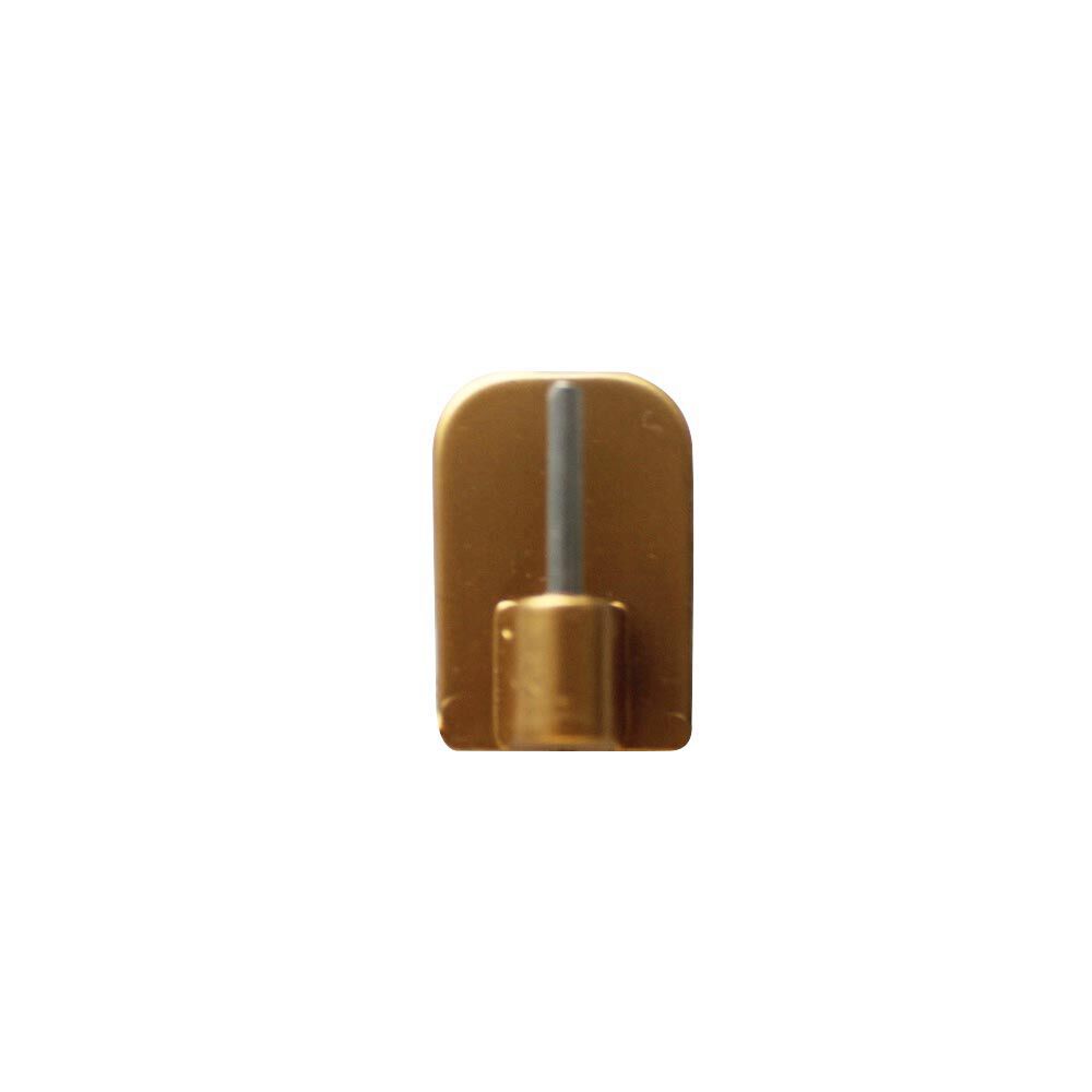 Support de tringle adhésif plastique laiton doré x4