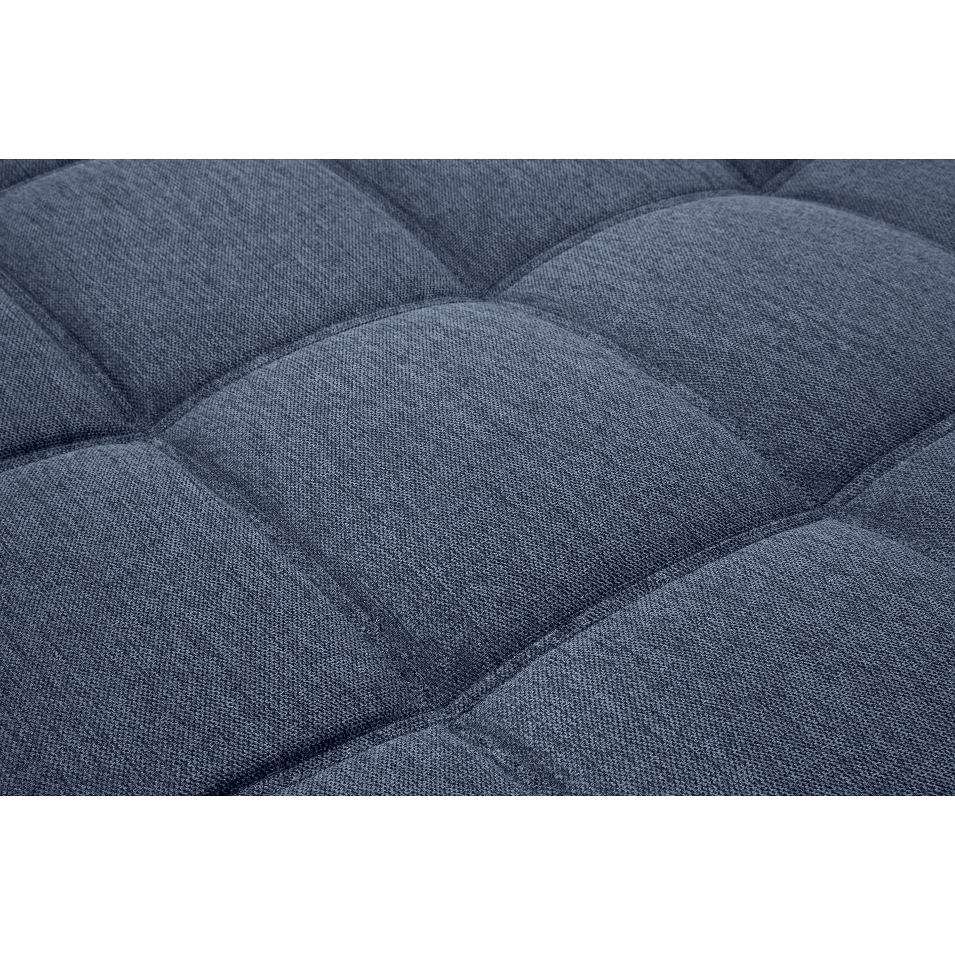 Ecksofa - blau-schwarz - beidseitig montierbar