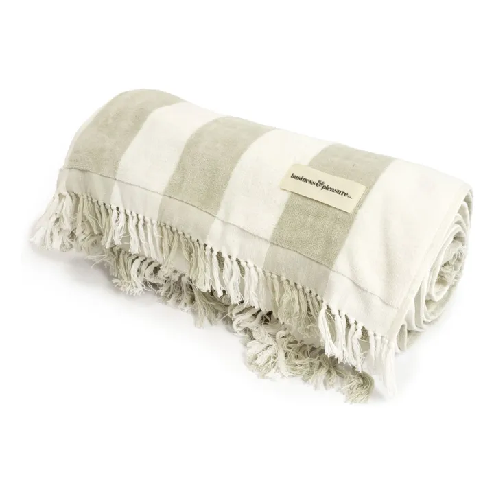 Business & Pleasure Co. Serviette de plage avec trou Holiday | Sauge