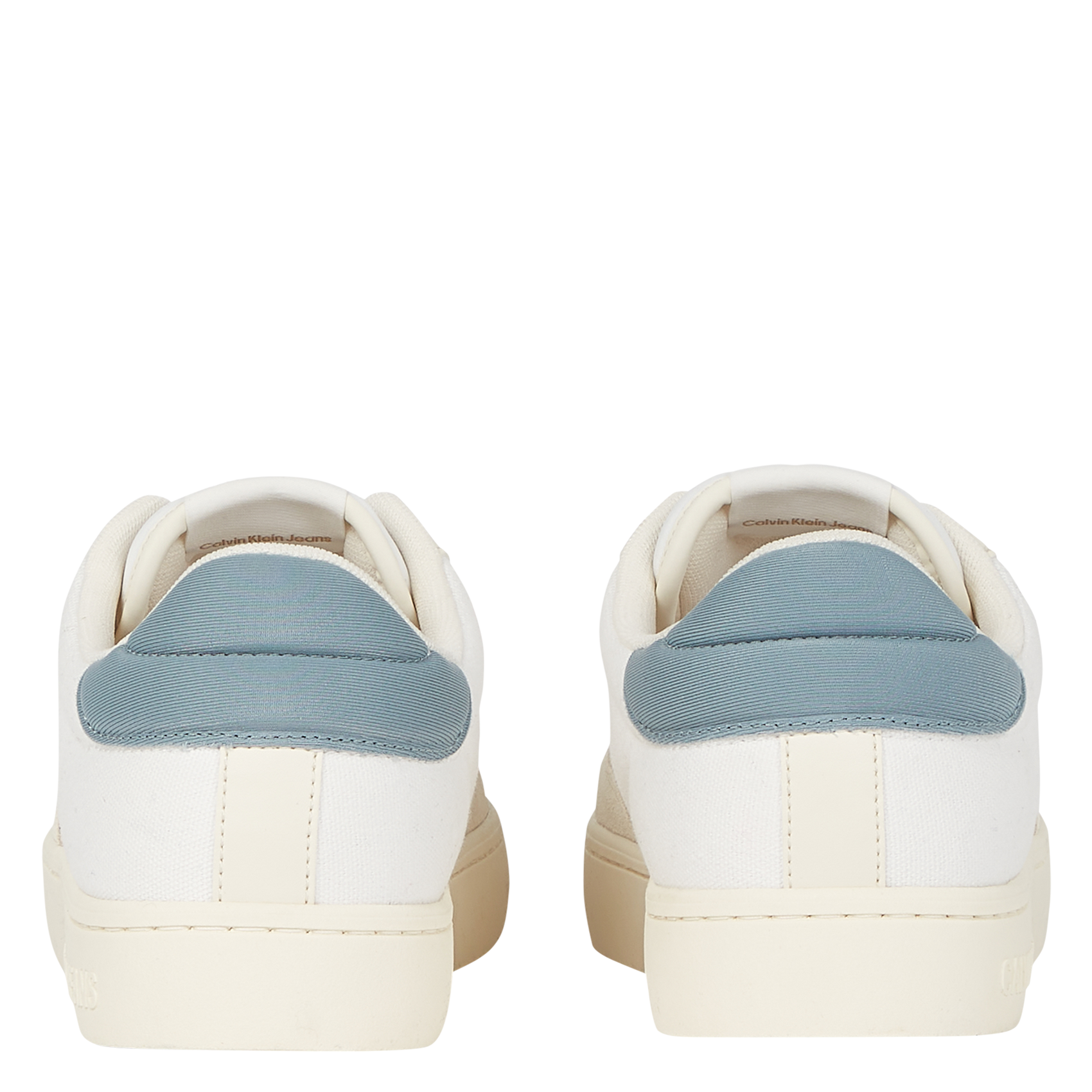Baskets compensées en cuir| Blanc