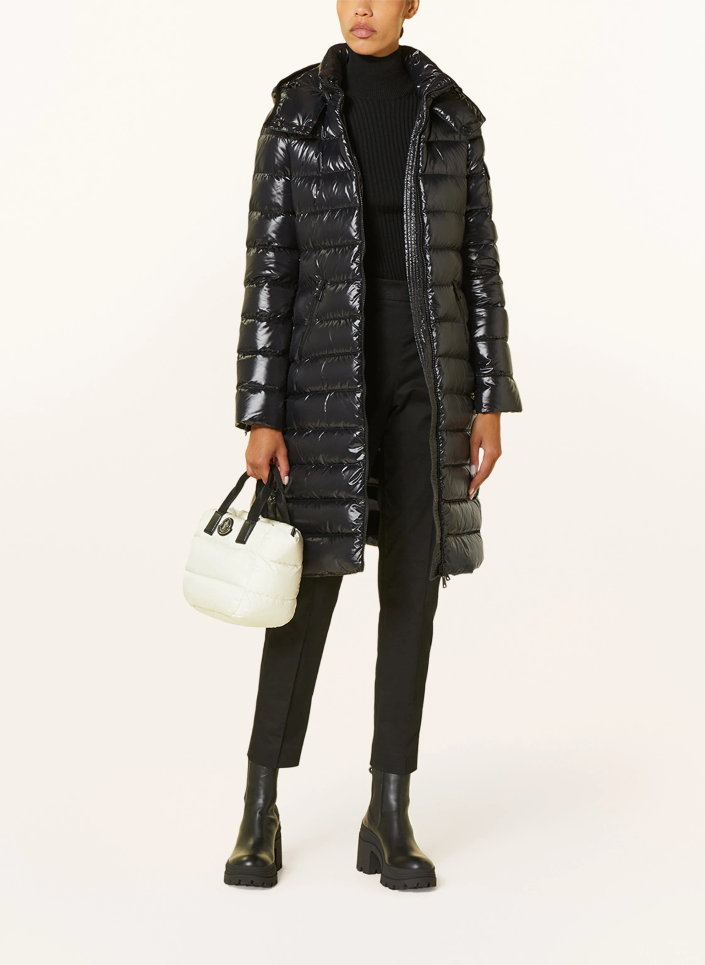 MONCLER Daunenmantel MOKA mit abnehmbarer Kapuze