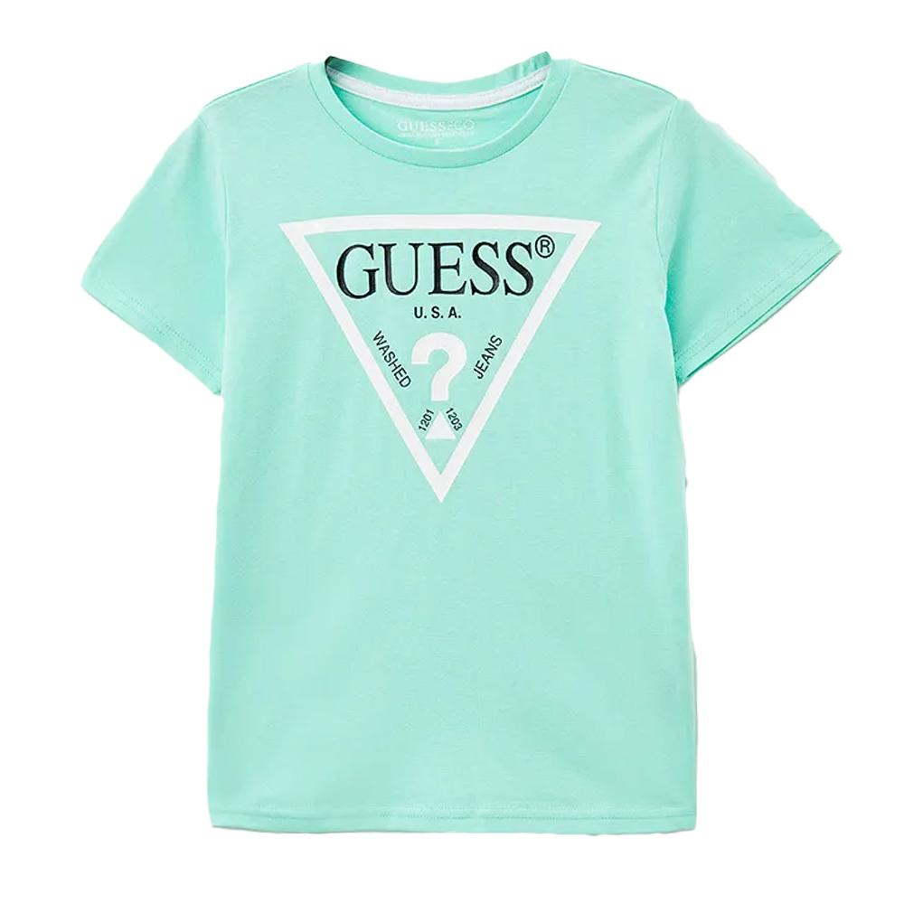 Guess T-shirt Vert Garçon Guess L73I55K8HM0