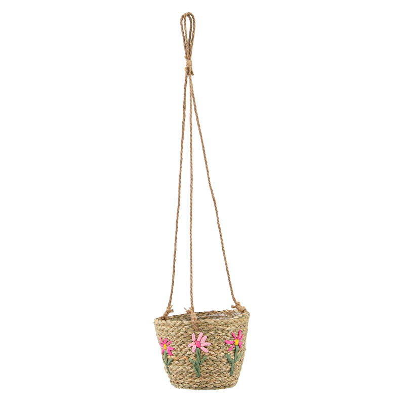 Panier à suspendre petites fleurs