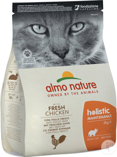 Almo Nature Holistic Maintenance Croquettes Pour Chat Avec Poulet Frais 2kg