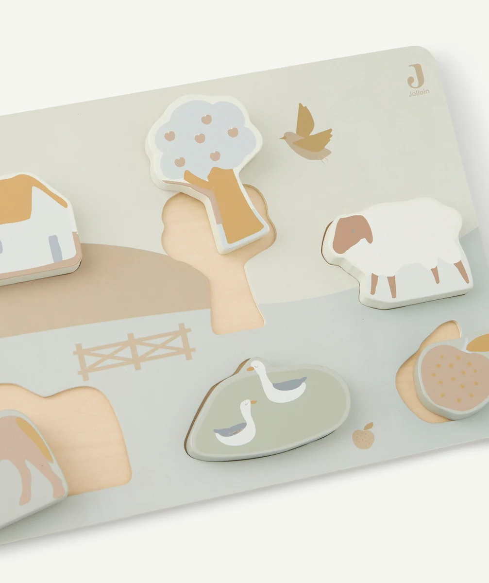 JOLLEINPUZZLE EN BOIS 28x20x3CM FARM