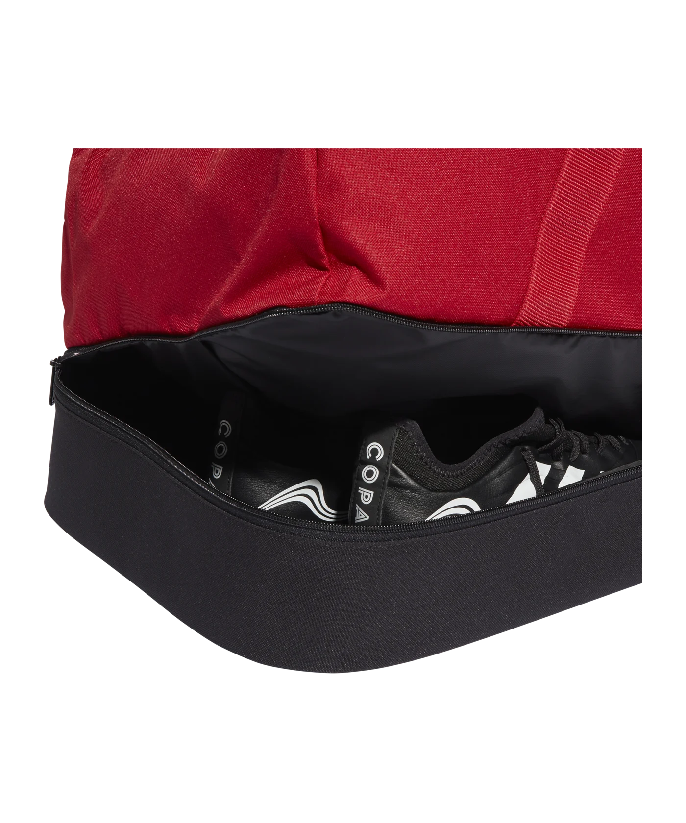 adidas Tiro League Duffel Bag Gr. M Rot Weiss