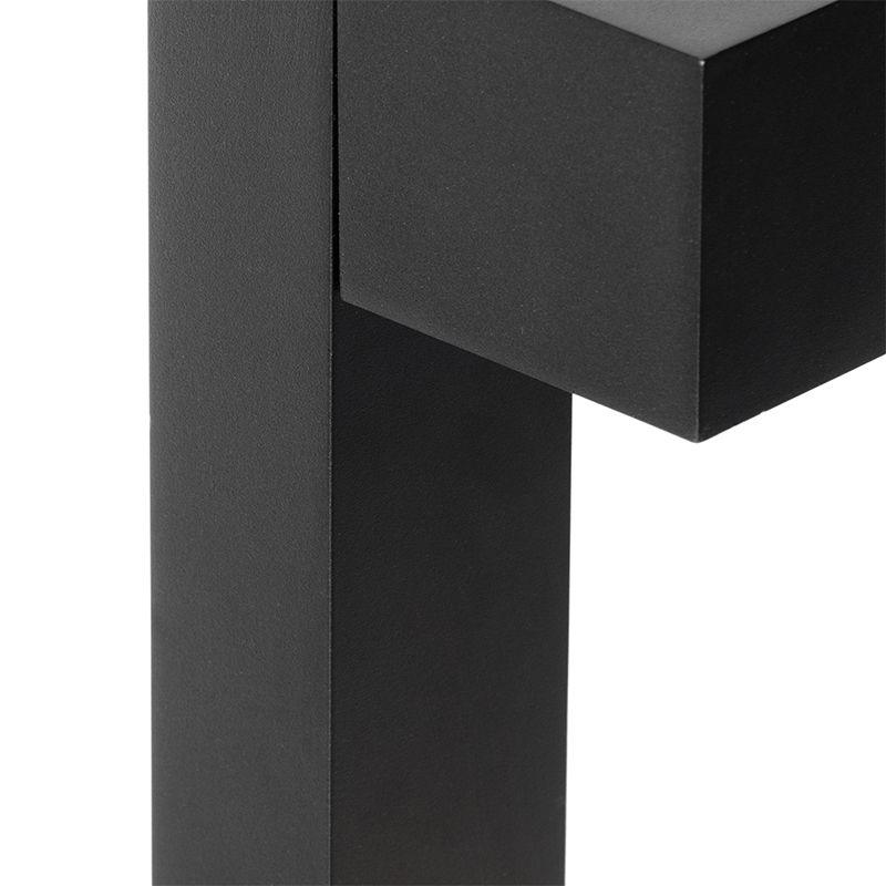 Industriële staande buitenlamp zwart 35 cm IP44 - Baleno