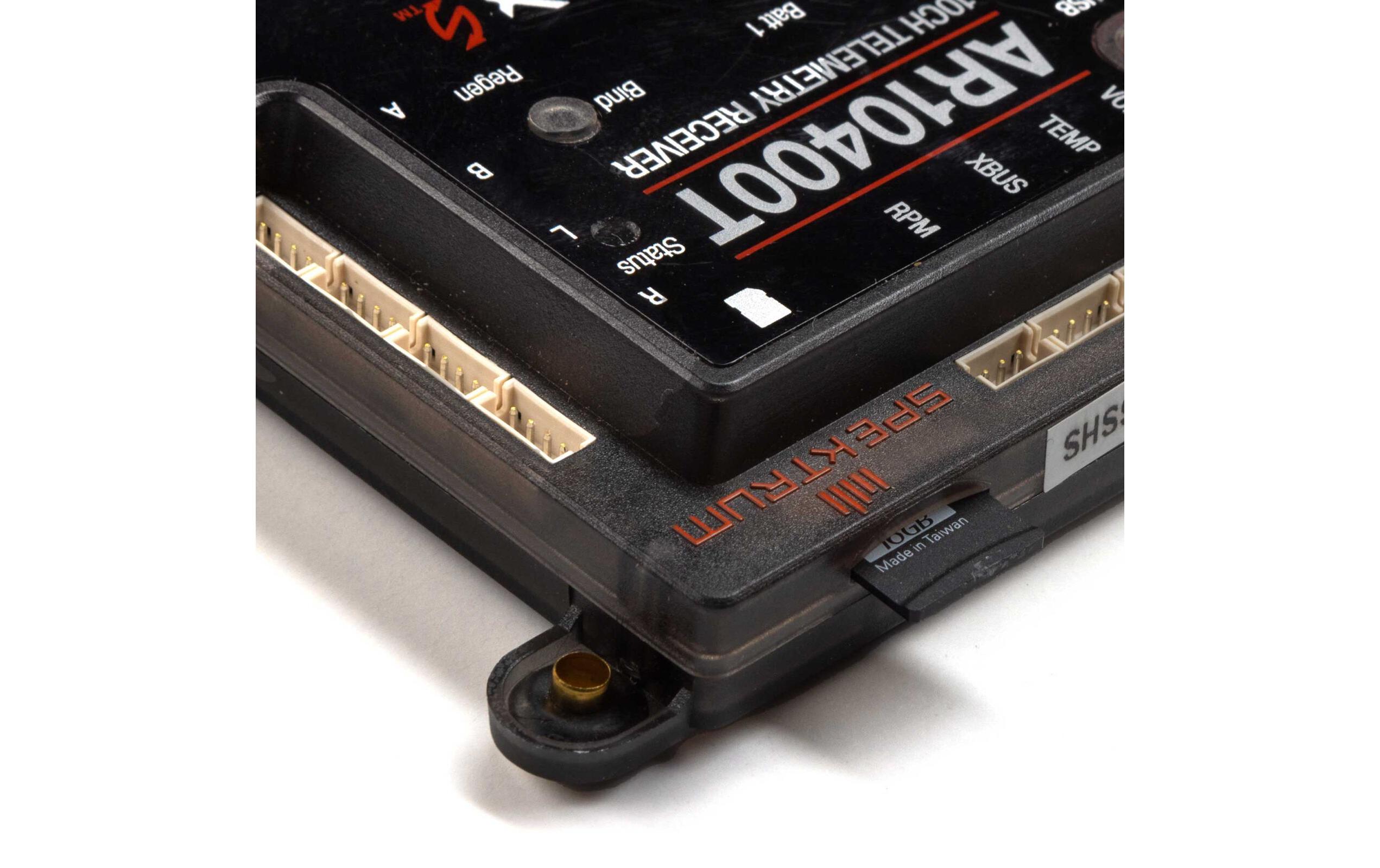 Empfänger AR10400T Powersafe 10-Kanal DSMX<br>Telemetriefähiger Empfänger mit Akkuweiche und 2 Satellitenempfänger